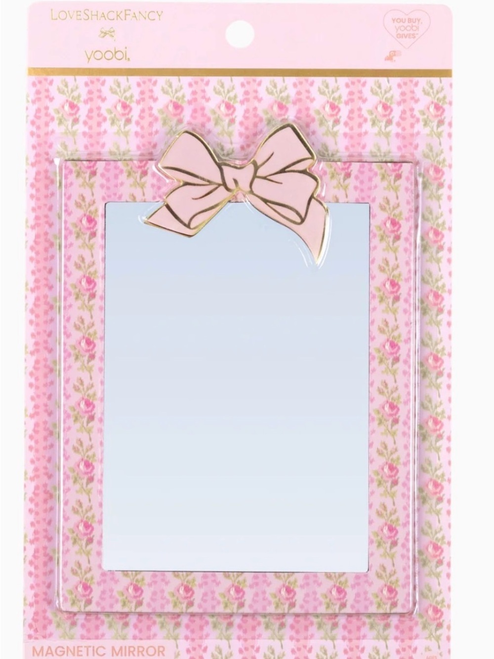 🎀 LoveShackFancy │ Yoobi Blooming Heirloom Magnetic Locker Mirror 🎀